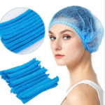 Nurses capsNon-woven mob cap BlueWhiteGreen 100s