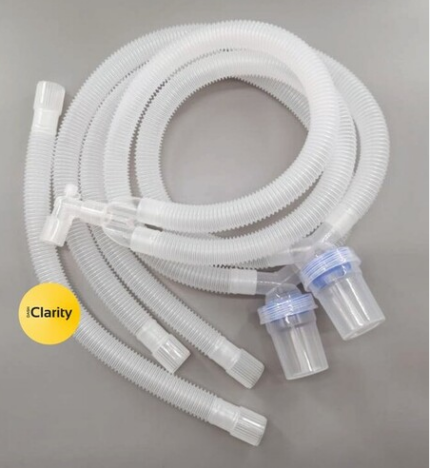 Reinforced Breathing Circuit with water trap 1.2m - Adult