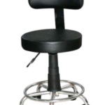 Surgeon stool with backrest