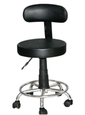 Surgeon stool with backrest