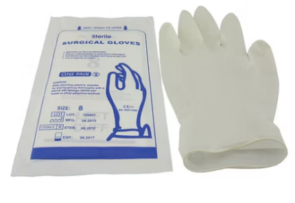 Surgical Latex Gloves per Pair - powdered sz 75
