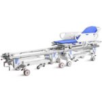 Patient transfer stretcher trolley / manual trolley / with adjustable backrest - Image 2