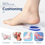 Silicone Heel Pad Insole – Dual Density Gel Cushion - Image 2