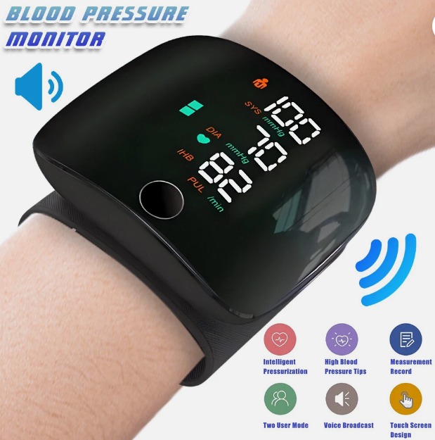 Rechargeable Digital Wrist Blood Pressure Monitor