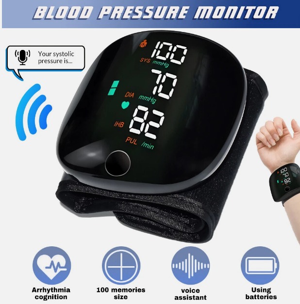 Rechargeable Digital Wrist Blood Pressure Monitor - Image 3