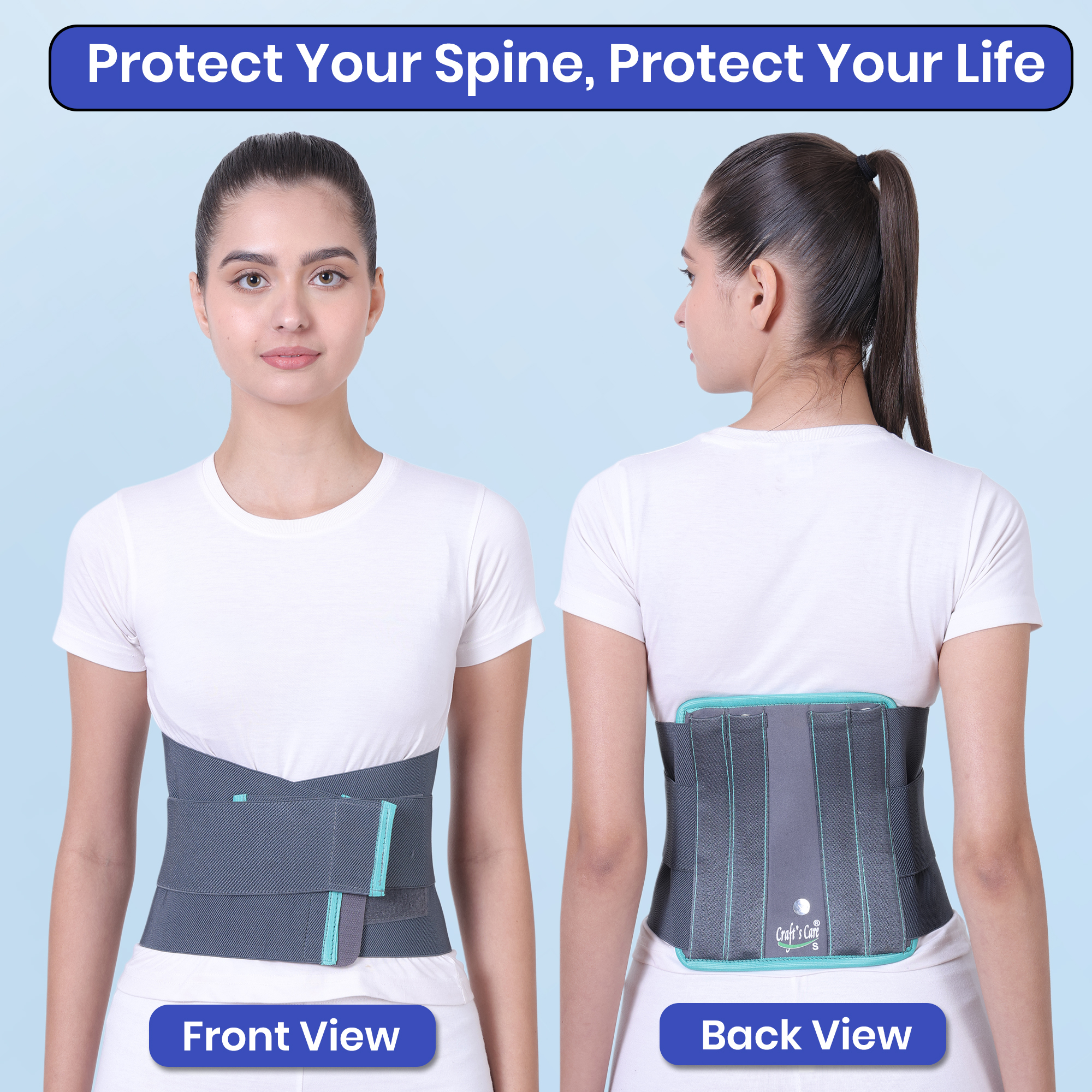 Premium Ergonomic LS Contoured Belt – Lower Back Support & Posture Corrector - Image 2