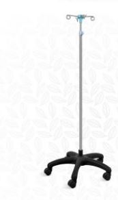 Premium Height-Adjustable Mobile IV Stand (Drip Stand / Infusion Pole) - Image 2