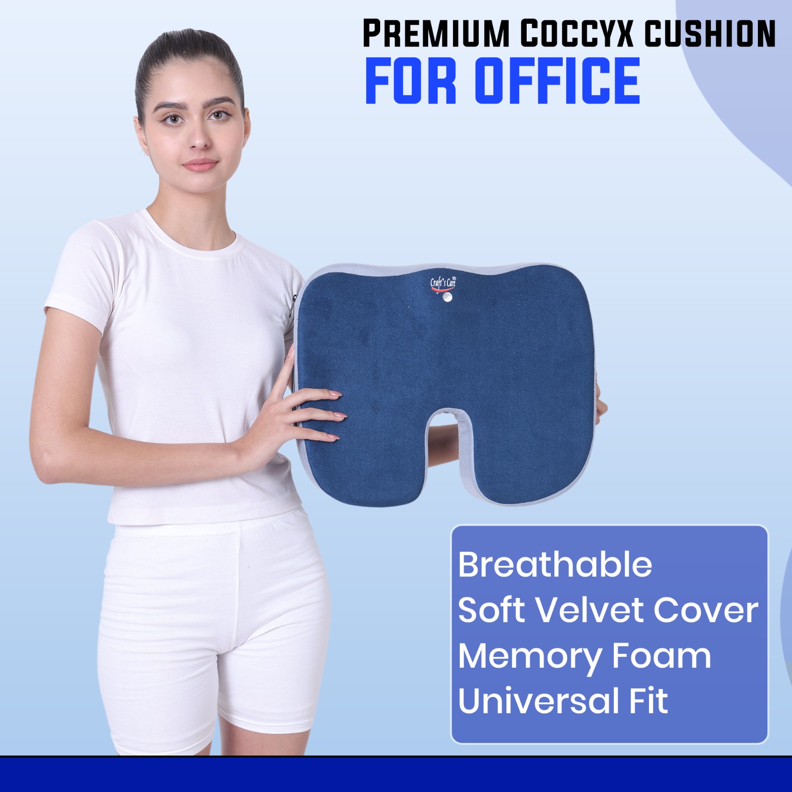 Premium Ergonomic Orthopedic Coccyx Cushion
